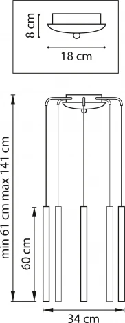 Подвесной светильник Lightstar Tubo L5T747333 (LED, 220V, на проводе, круглые)