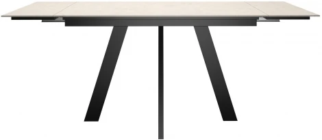 Стол DikLine DM120 Хромикс белый,опоры черные