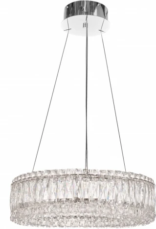 Подвесная люстра Fluorite Vetto FL1054-6P (LED, 220V, хрусталь, на тросе, круглые)