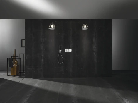 Верхний душ Axor LampShower Nendo 26031000 с подсветкой