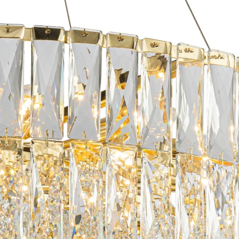 Подвесная люстра (12050/18P Gold) Indigo Vortice V000598 (220V, на тросе, круглые)