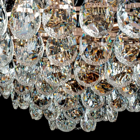 Подвесная люстра хрустальная Modelux MODELUX ML.8861.24P GD