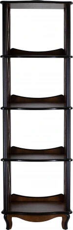 Этажерка-стеллаж Джульетта 4 уровня, орех Л Mebelik арт.008568