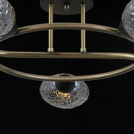 Потолочная люстра на штанге ILLUMICO IL0300-5CSQ-79 BK AB (220V)