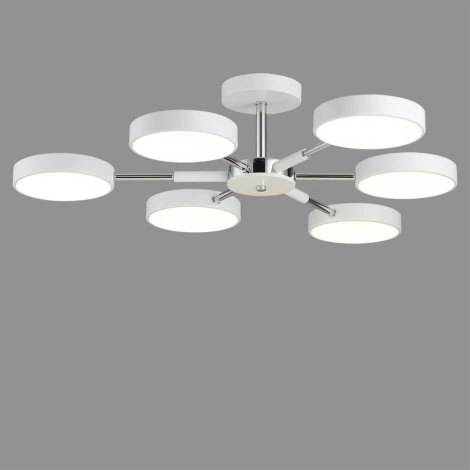 Потолочная люстра на штанге Lumion Mika 5659/99CL белый, хром LED 108W 3000-6000K 5773Лм 220V
