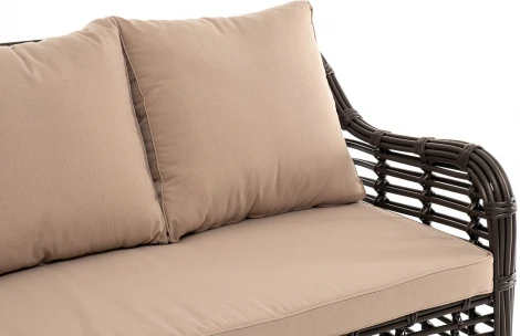 "Ницца" диван из искусственного ротанга трехместный, цвет бронзовый 4SIS арт.УТ-00006753