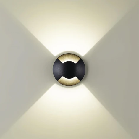 Встраиваемый грунтовый светильник Odeon Light Wald 6662/2GL3 черный/металл IP67 LED 3W 3000K 12V/24V (круглые)