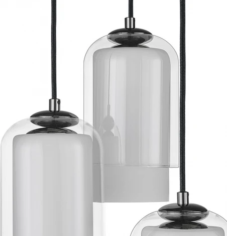 Подвесной светильник 33 ИДЕИ PND105.03.16DC3.003.BL-M16WT (220V, на проводе, круглые)