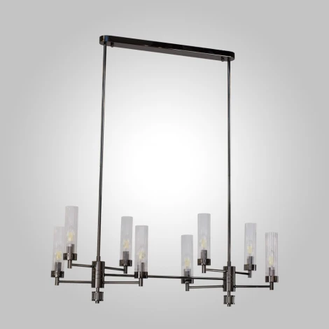 Потолочная люстра на штанге AM Group INDIGO SPL8 PEARL BLACK