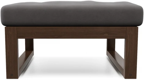 Пуф Arsko Амбер орех серый велюр