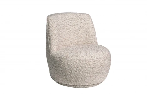 ZW-24057 Кресло Rivoli поворотное рогожка бежевый 73*75*75см Garda Decor