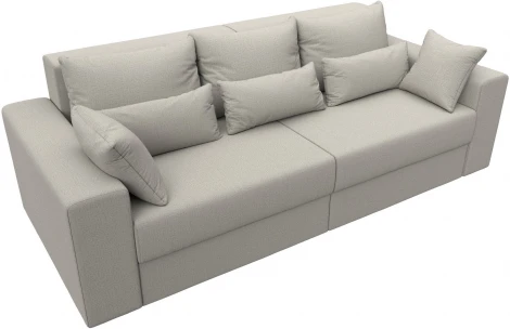 Диван прямой Майами (Бежевый/Рогожка) Лига Диванов арт.121152