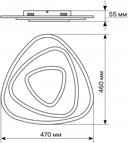Потолочная люстра светодиодная с ДУ Ritter Galassia 51584 9