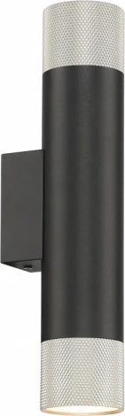 Настенный светильник iLedex Delta 2365-2 BK+SL (220V, круглые)