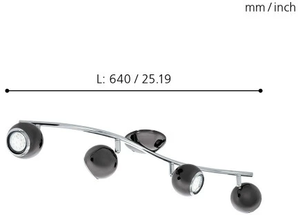 Спот на штанге Eglo Bimeda 31008 (220V, шарики)