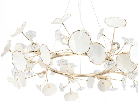 Подвесная люстра Crystal Lux MARGO SP9R (220V, на тросе, цветы)