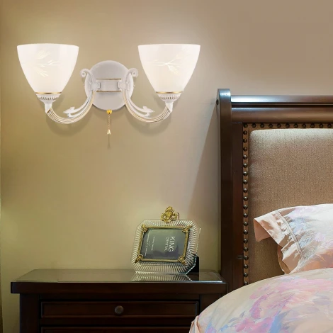 Бра с выключателем Arte Milano AM343659 343659/2W WT+G (220V)