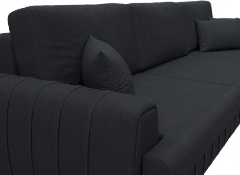 Диван прямой Лига-057 НПБ Лонг Лига Диванов (Замша) арт.129253