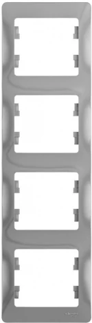 Рамка на 4 поста (алюминий) Systeme Electric GSL000308