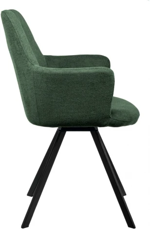 Комплект из 2-х стульев Bradexhome Grant зелёный шенилл на поворотном механизме