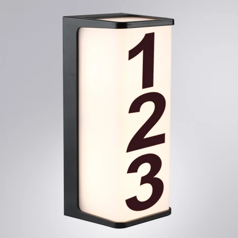 Настенный уличный светильник Arte Lamp A6419AL-1BK (LED, 220V, IP65)