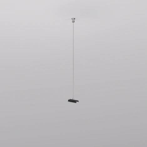 Механический подвес для трека Denkirs Smart Base TR2126-BK 1.5м, черный, алюминий (на тросе)