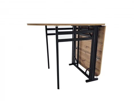 Стол-книжка Дуб вотан, Черный муар Мир стульев Мир стульев Искра 102320