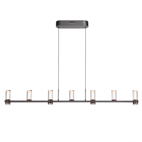 Подвесной светильник Odeon Light Defance 7143/45L черный gun powder/акрил/металл IP20 LED 40W 2470Лм 3000K 180° 220V