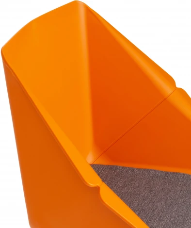 Стул DORO (mod. 8088) пластик/металл/ткань , 61,5 х 55 46 89 см Orange (Оранжевый) 90988 / Grey (Серый) 1509 Tetchair 15527