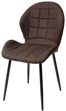 Стул FLOWER COWBOY-#800 темно-коричневый, ткань микрофибра