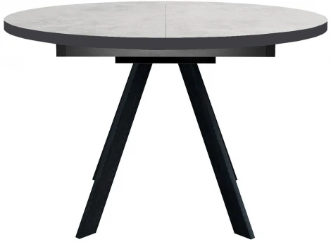 Стол DikLine RD100 Хромикс белый,опоры черные