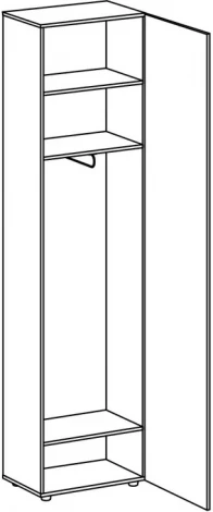 Шкаф Modus 1-дверный ОГОГО 693817