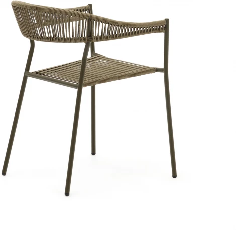 Стул уличный La Forma (ex Julia Grup) Futadera (Зеленый/ Сталь,Веревка)