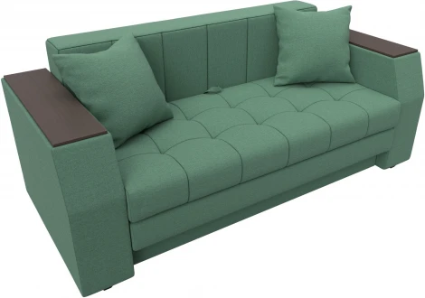 Диван прямой Атлант мини (Зеленый/Рогожка) Лига Диванов арт.123267