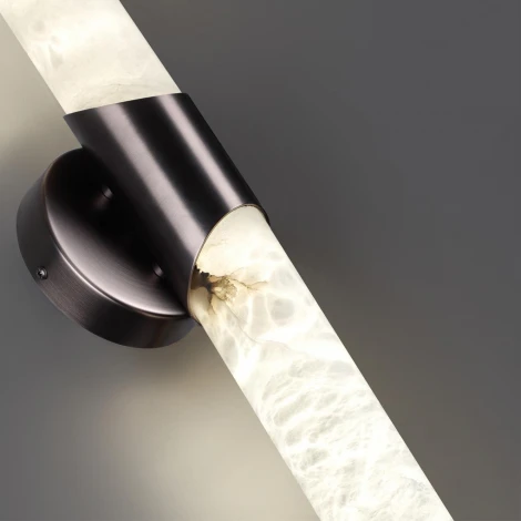 Настенный светильник Odeon Light Marbella 6673/12WL темная латунь/металл/алебастр IP20 LED 12W 540Лм 3000K/4000K (220V, круглые)