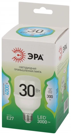 Лампочка светодиодная E27 30W ЭРА LED POWER T70-30W-840-E27 GL