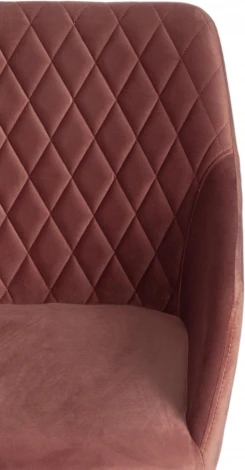 Кресло BREMO (mod. 708) / 1 шт. в упаковке (Ткань,Металл /Коралловый,Черный)