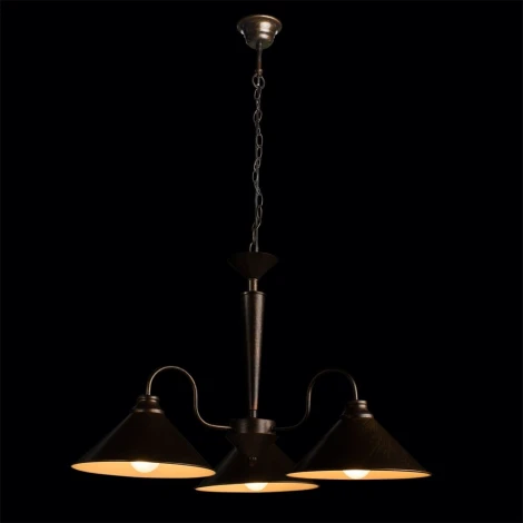 Подвесная люстра Arte Lamp Bevel A9330LM-3BR (220V, на цепи)