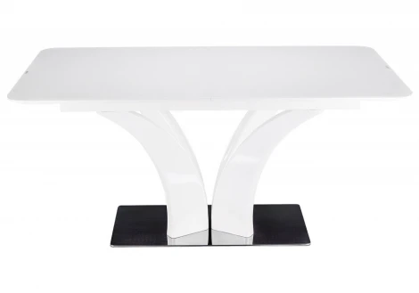 Стеклянный стол Woodville Horns 160 super white 11188
