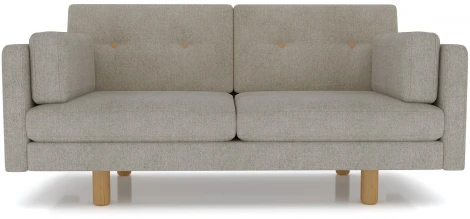 Диван Arsko Ингвар М серый велюр