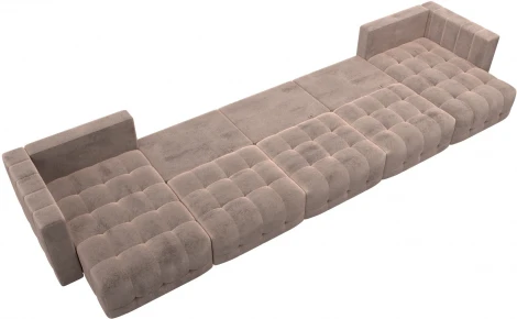 Диван П-образный Лига-052 НПБ МегаЛонг Лига Диванов (Велюр) арт.128863