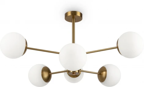 Потолочная люстра на штанге Freya Sonder FR5204PL-06BS (220V, шарики)