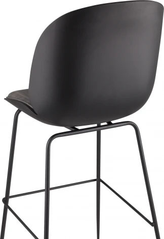 Стул барный Beetle PU со спинкой серый 2 шт Stool Group (арт.УТ000038313)