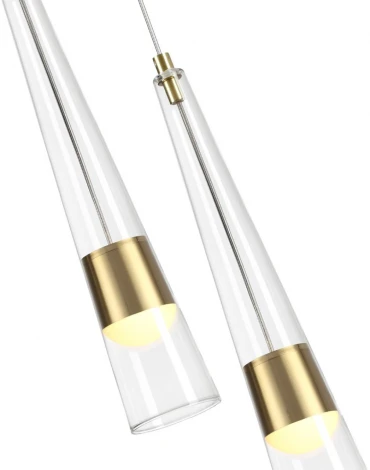 Бра Odeon Light Lump 5043/24WL глянц.золото/прозрачный/металл/стекло LED 24W 3000K 2536Лм (220V)