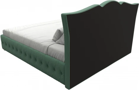Кровать интерьерная Герда 180 (Зеленый/Рогожка) Лига Диванов арт.123594