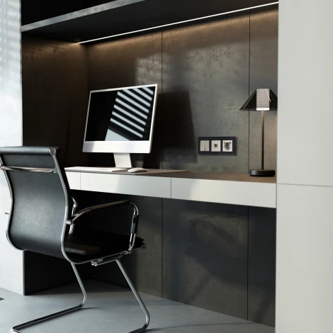 Розетка Ethernet RJ-45 (дымчатый) Werkel W1281004