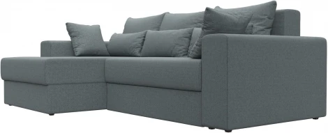 Диван угловой Майами левый угол (Серый/Рогожка) Лига Диванов арт.121159L