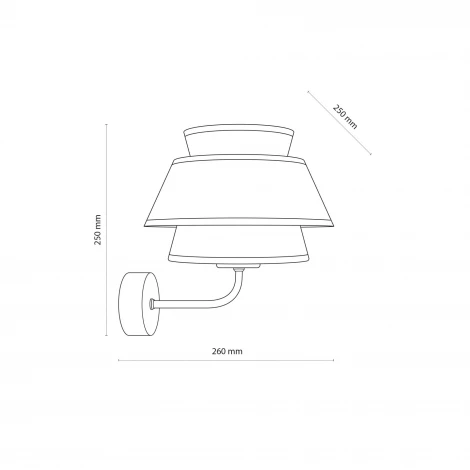 Бра бежевый TK Lighting Kalum 11803