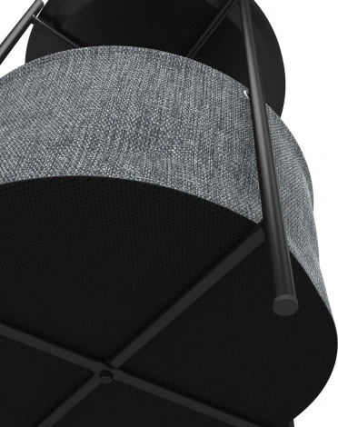 Стол журнальный Берген рогожка 82/39/черный муар Mebelik арт.008937