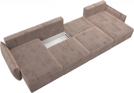 Диван П-образный Лига-051 НПБ Лонг Лига Диванов (Велюр) арт.128691